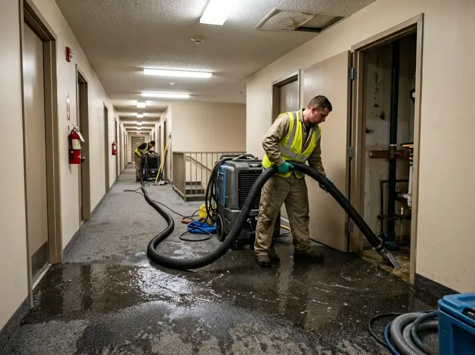 multi-unit-apartment-hallway-f-005 — frequently asked questions, Emergency Burst Pipe Water Extraction & Removal in Verdigri…
